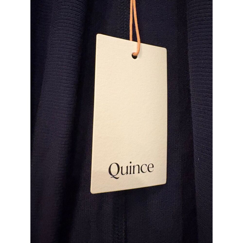 NWT Quince Cardigan Navy Size Large Stretch - Picture 6 of 9